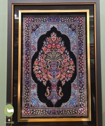 گلدانی گلدان پرنده زمینه مشکی